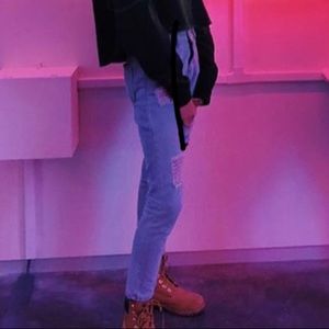 Ripped romwe jeans